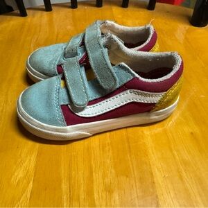 Toddler oldskool v  colorblock vans (size 7)